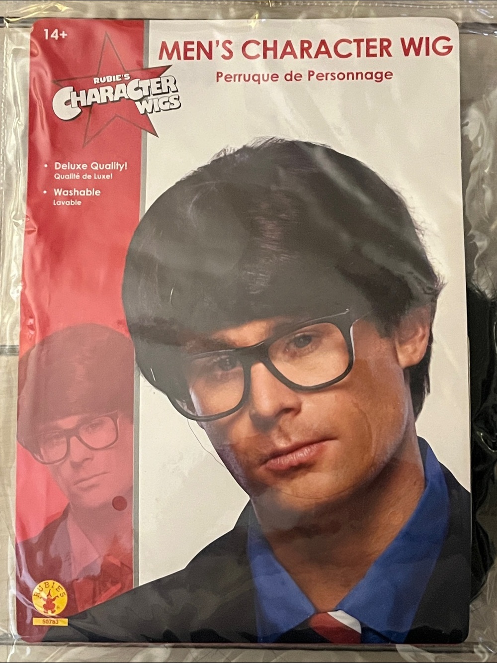Rubie's Black Men's Character Wig - Smooth Short Style